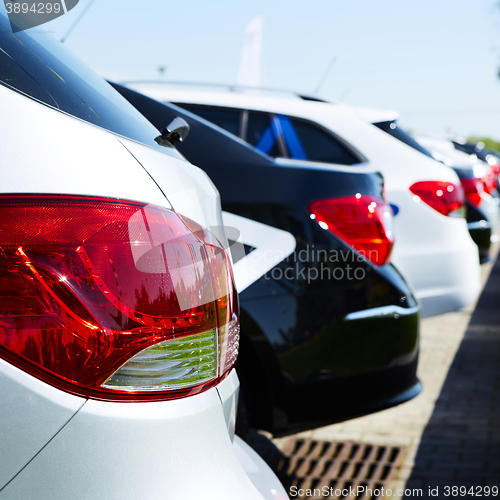 Image of Back light of automobile