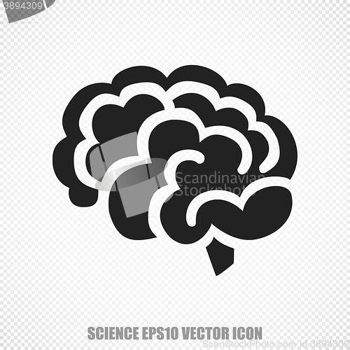 Image of Science vector Brain icon. Modern flat design.