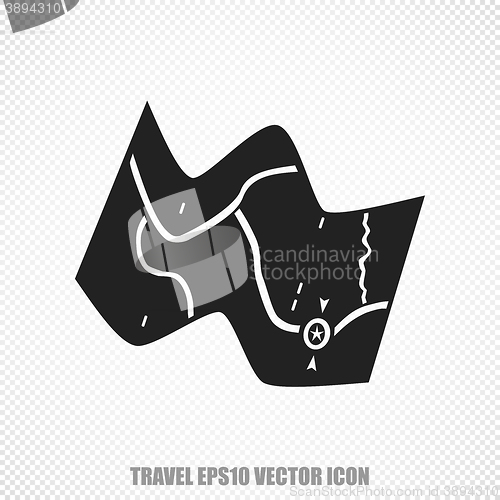 Image of Travel vector Map icon. Modern flat design.