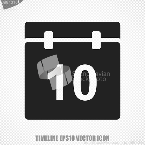 Image of Timeline vector Calendar icon. Modern flat design.
