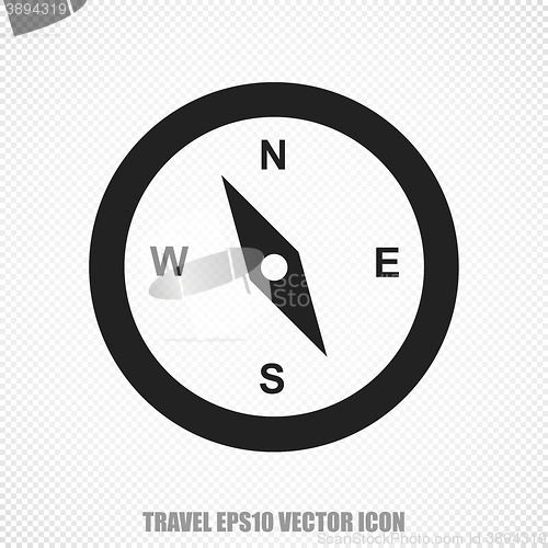 Image of Vacation vector Compass icon. Modern flat design.