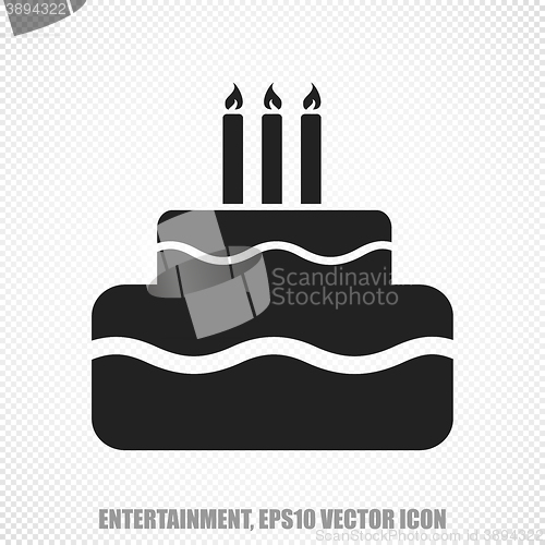 Image of Entertainment, vector Cake icon. Modern flat design.