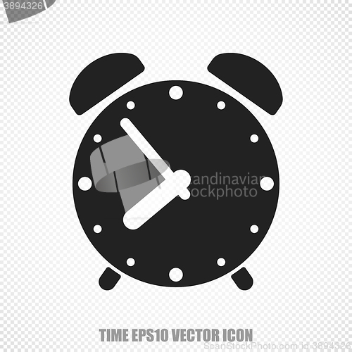 Image of Timeline vector Alarm Clock icon. Modern flat design.