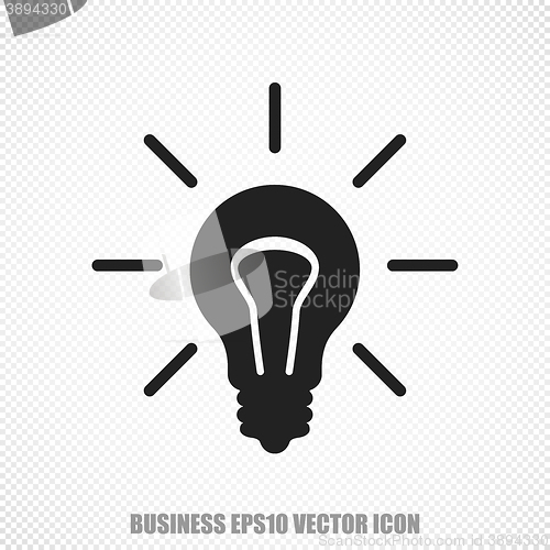Image of Business vector Light Bulb icon. Modern flat design.