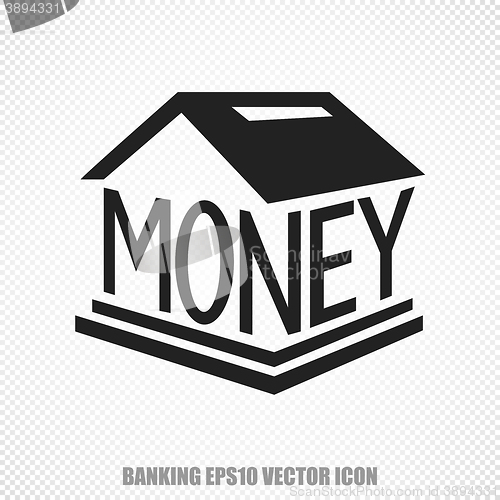 Image of Banking vector Money Box icon. Modern flat design.