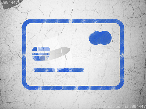 Image of Business concept: Credit Card on wall background