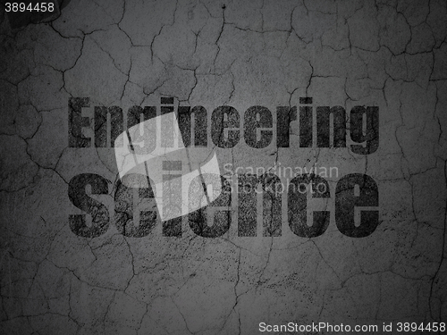 Image of Science concept: Engineering Science on grunge wall background