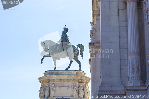 Image of Equestrian statue of Vittorio Emanuele
