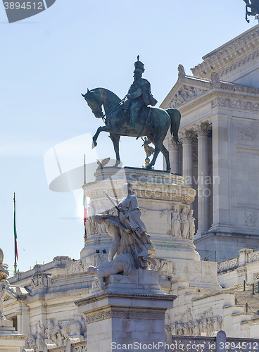 Image of Equestrian statue of Vittorio Emanuele In Rome