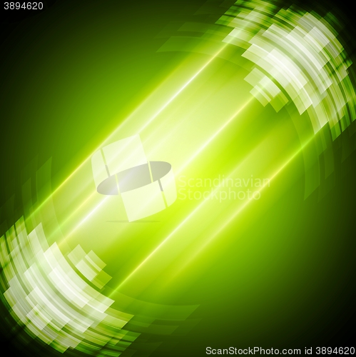 Image of Abstract bright green technology background