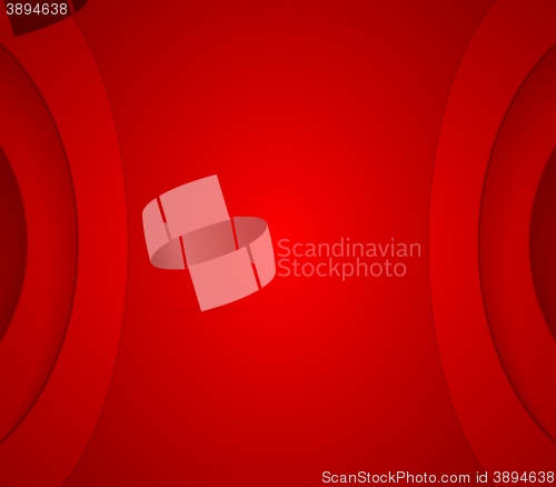 Image of Abstract red wavy corporate background