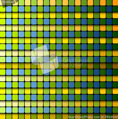 Image of Colorful abstract tech squares background