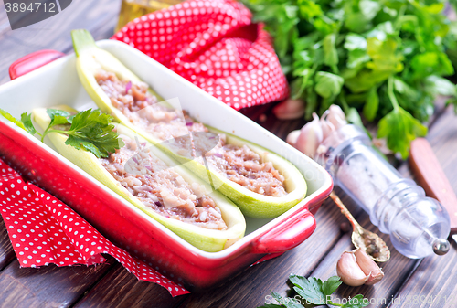 Image of marrow stuffed with meat