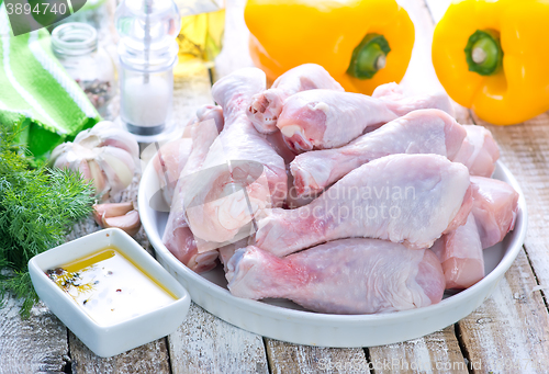 Image of raw chicken legs