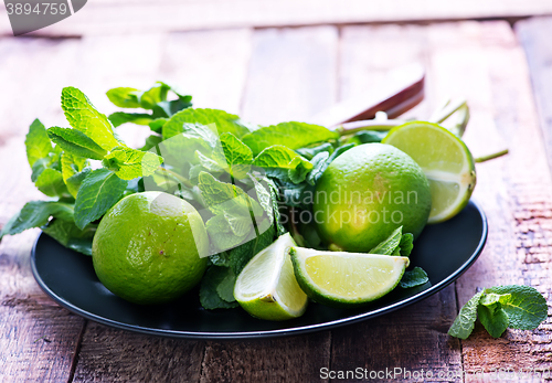 Image of ingredients for mojito