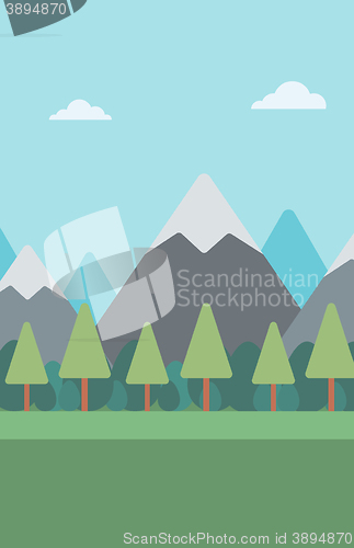 Image of Background of mountain landscape.