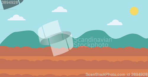 Image of Background of plowed agricultural field.