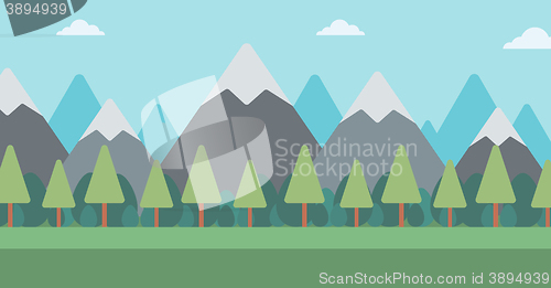 Image of Background of mountain landscape.