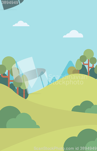 Image of Background of mountain landscape.