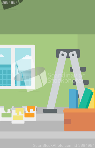 Image of Background of home renovation.