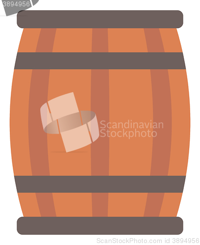 Image of Wooden barrel for wine.