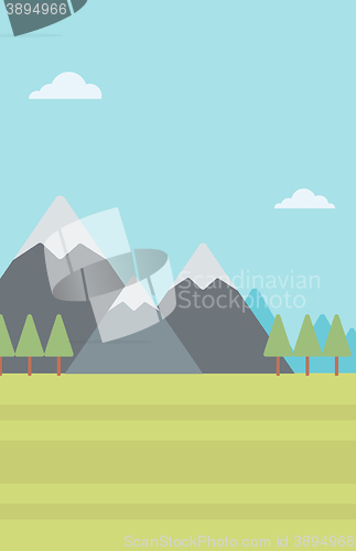 Image of Background of mountain landscape.