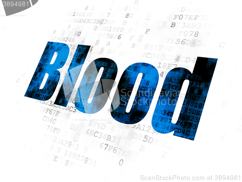 Image of Medicine concept: Blood on Digital background