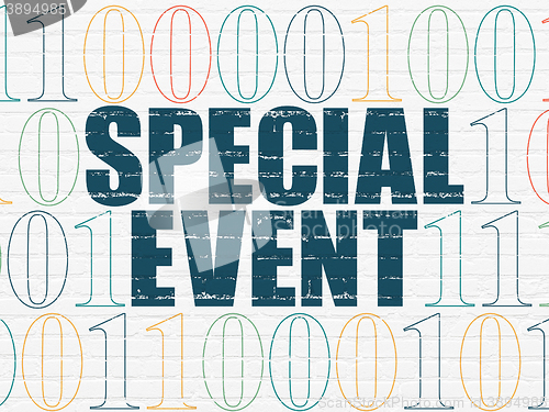 Image of Business concept: Special Event on wall background