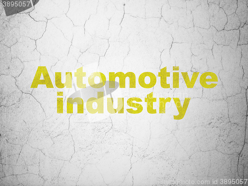 Image of Manufacuring concept: Automotive Industry on wall background