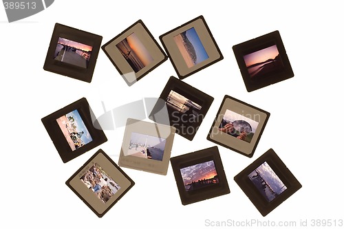 Image of isolated photo slides