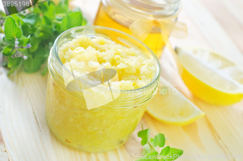 Image of lemons jam and honey