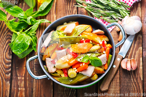 Image of vegetables and meat