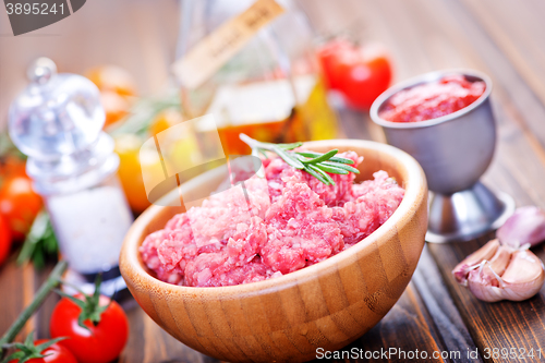 Image of raw minced meat