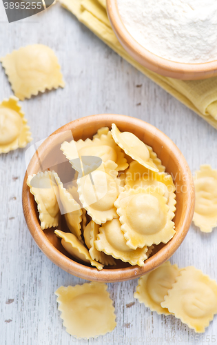 Image of raw ravioli