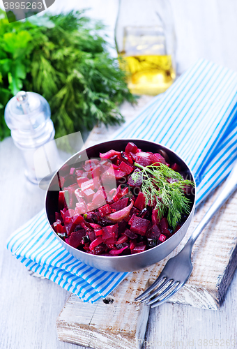 Image of salad with boiled beet