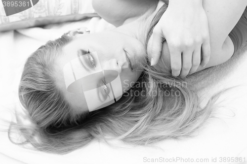 Image of Woman in the bed