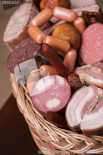 Image of Variety of sausage products