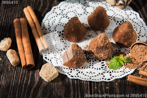 Image of pyramid shape chocolate candies