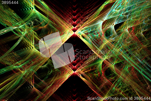 Image of Fractal image : beautiful pattern on a dark background.