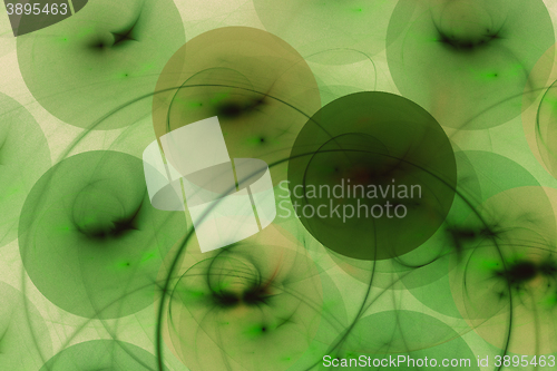 Image of Fractal image: the green balls.