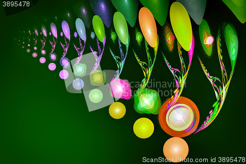 Image of Fractal image \"Glowing balls\"