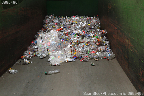 Image of plastic pet bottle garbage