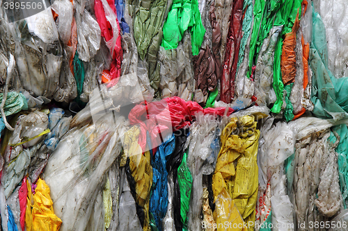 Image of color plastic garbage