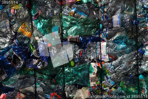 Image of plastic pet bottle garbage