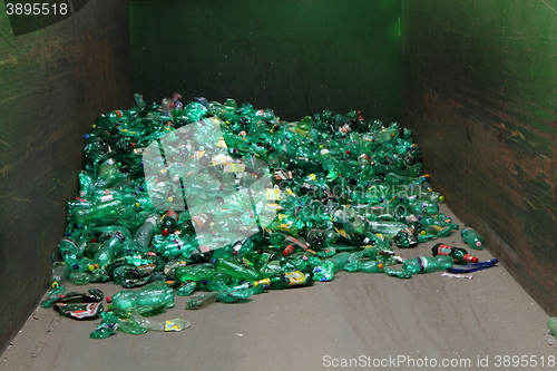 Image of plastic pet bottle garbage