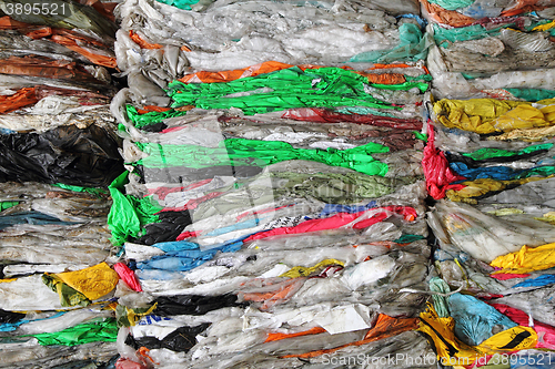 Image of color plastic garbage