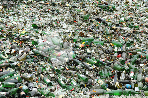 Image of glass bottle garbage