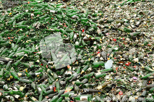 Image of glass bottle garbage