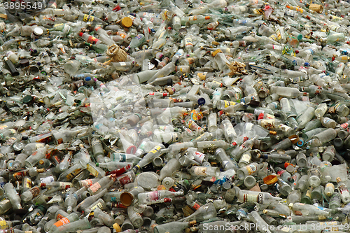 Image of glass bottle garbage