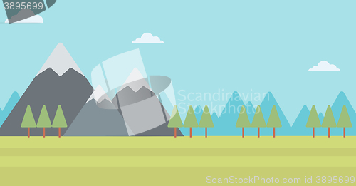Image of Background of mountain landscape.